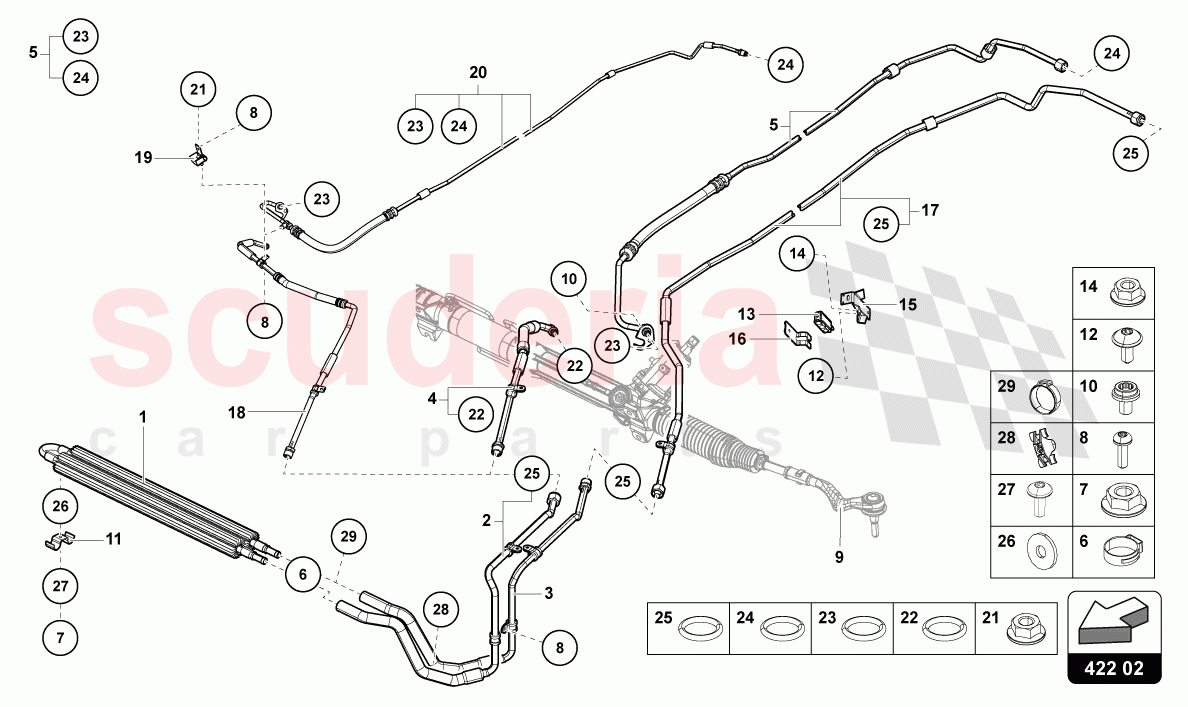 POWER STEERING of Lamborghini Lamborghini Aventador LP780 Ultimae