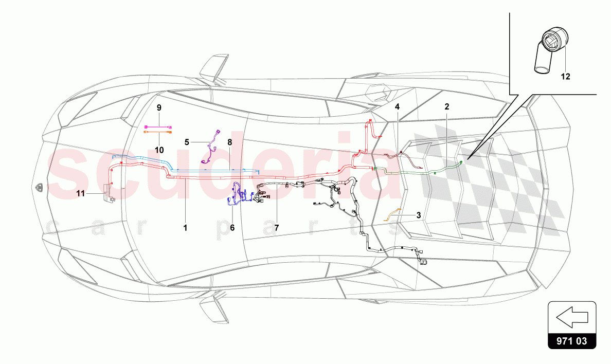 ELECTRICAL SYSTEM of Lamborghini Lamborghini Aventador LP780 Ultimae