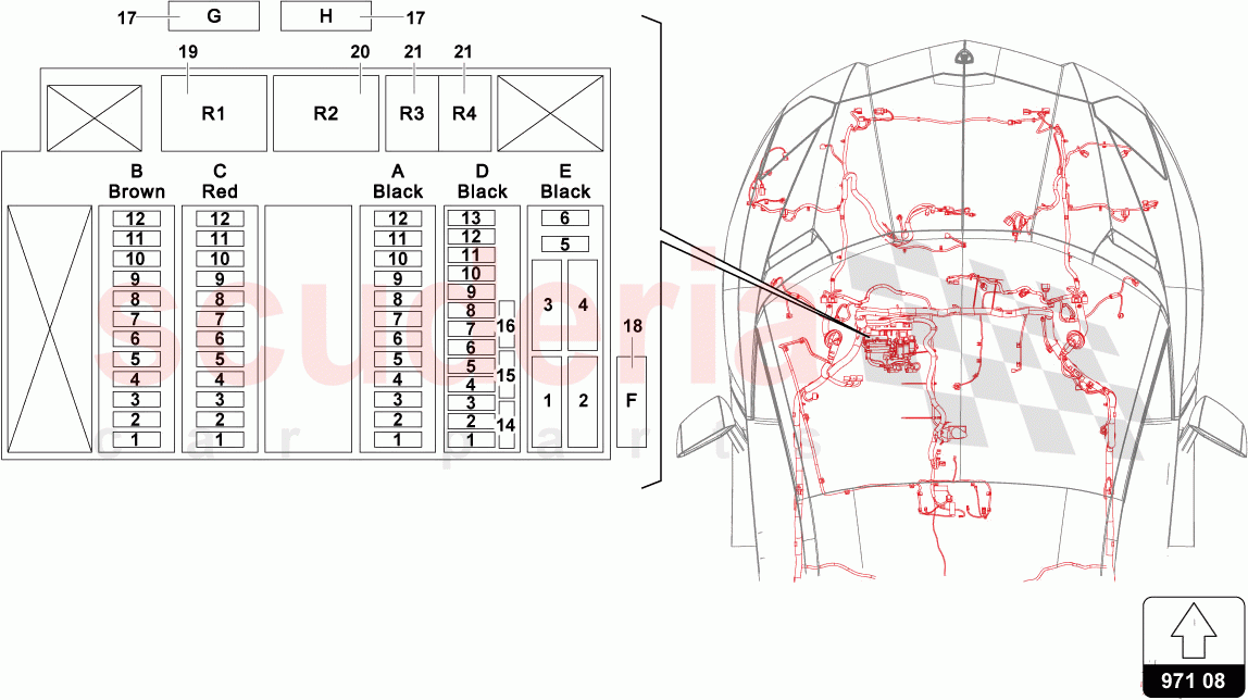 ELECTRICAL SYSTEM of Lamborghini Lamborghini Aventador LP780 Ultimae Roadster