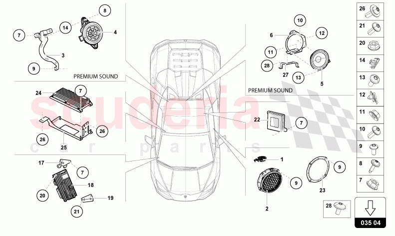 RADIO UNIT of Lamborghini Lamborghini Huracan Evo Spyder 2WD