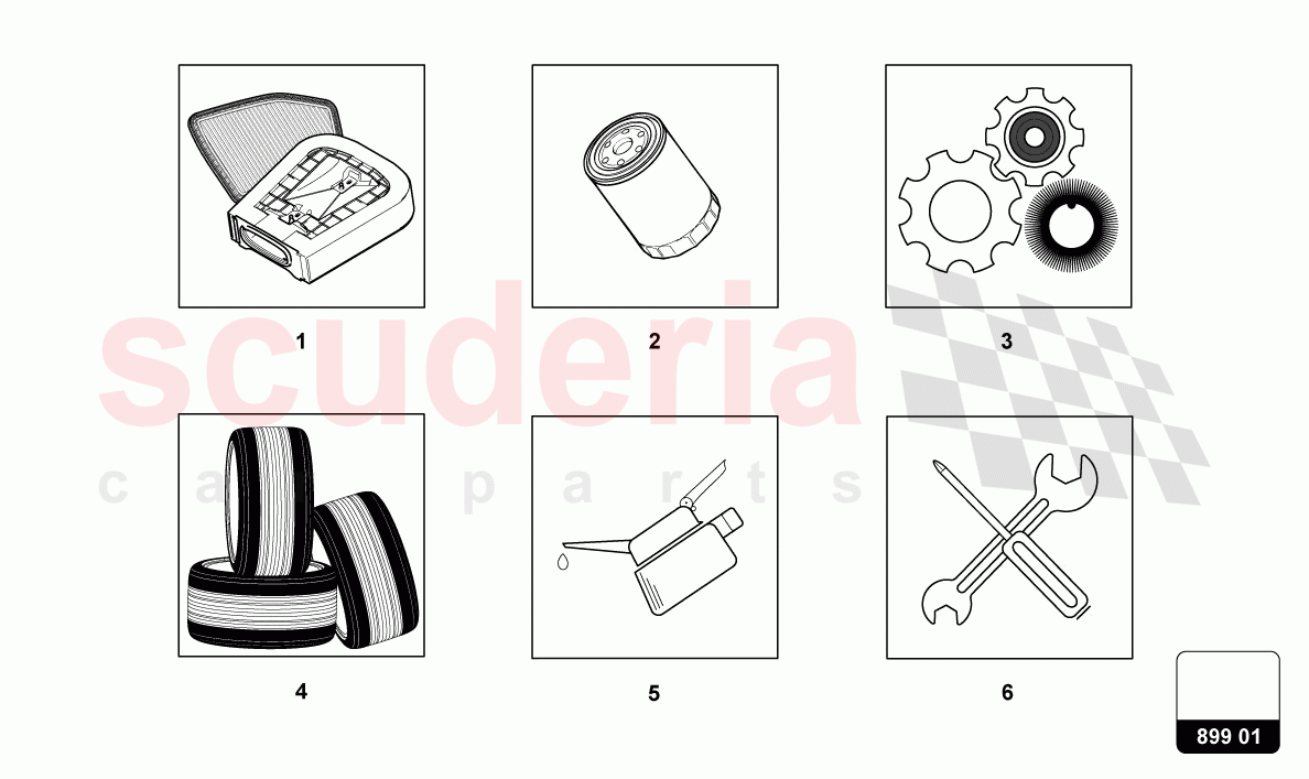 SERVICE PARTS of Lamborghini Lamborghini Huracan Evo Spyder 2WD