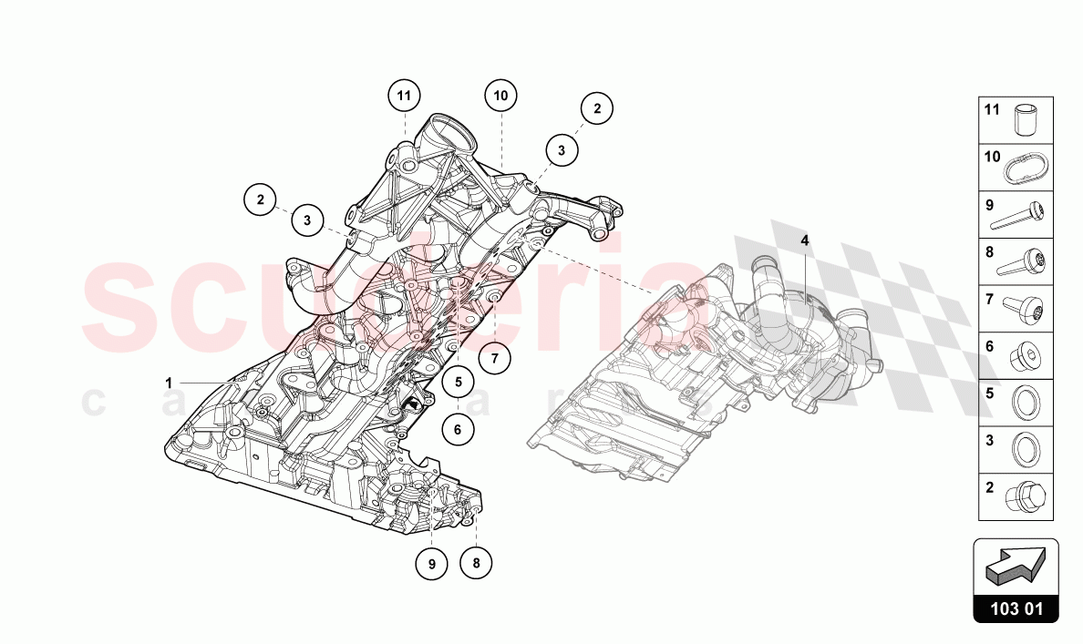 ENGINE OIL SUMP of Lamborghini Lamborghini Huracan STO