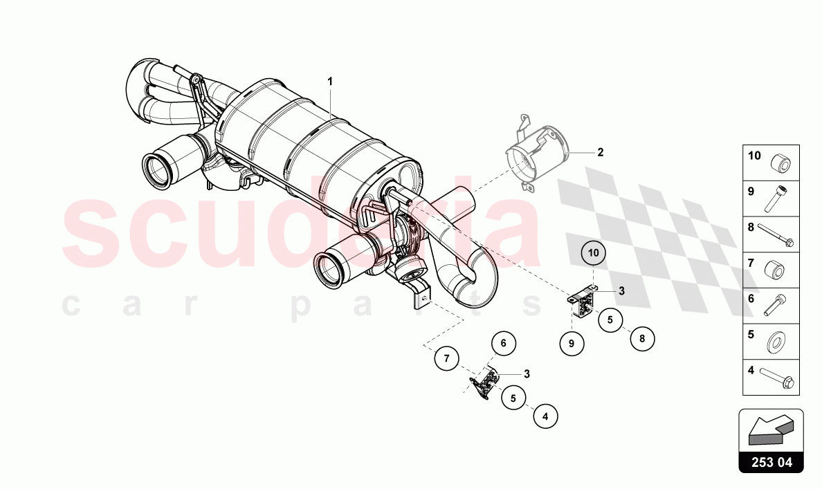 SILENCER of Lamborghini Lamborghini Huracan STO