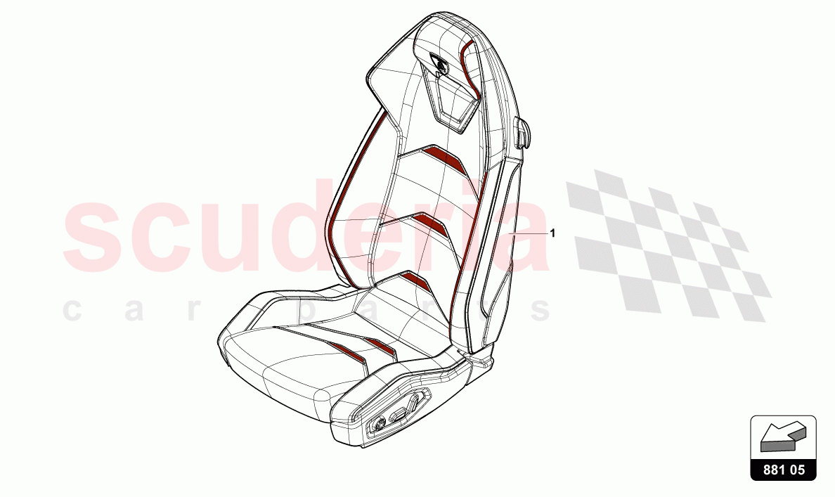 SEAT COMFORT 'SPORT TRIM' of Lamborghini Lamborghini Huracan STO
