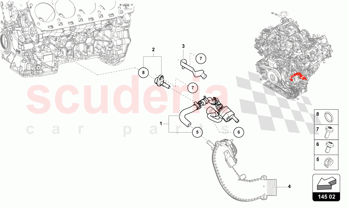 PRESSURISING VALVE of Lamborghini Lamborghini Urus S