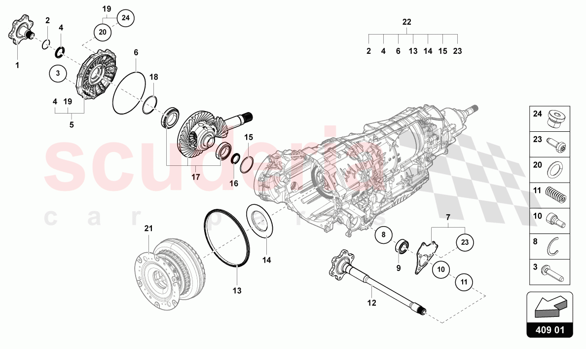 DIFFERENTIAL of Lamborghini Lamborghini Urus S