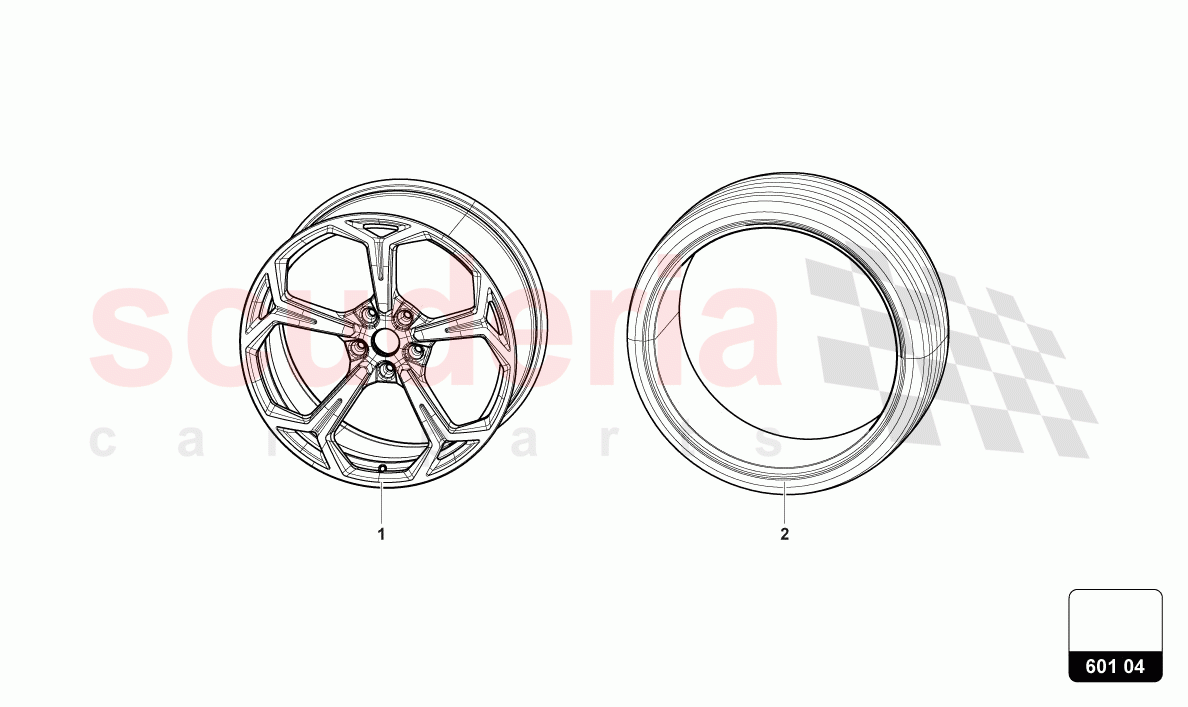 WHEELS/TYRES 22" of Lamborghini Lamborghini Urus S