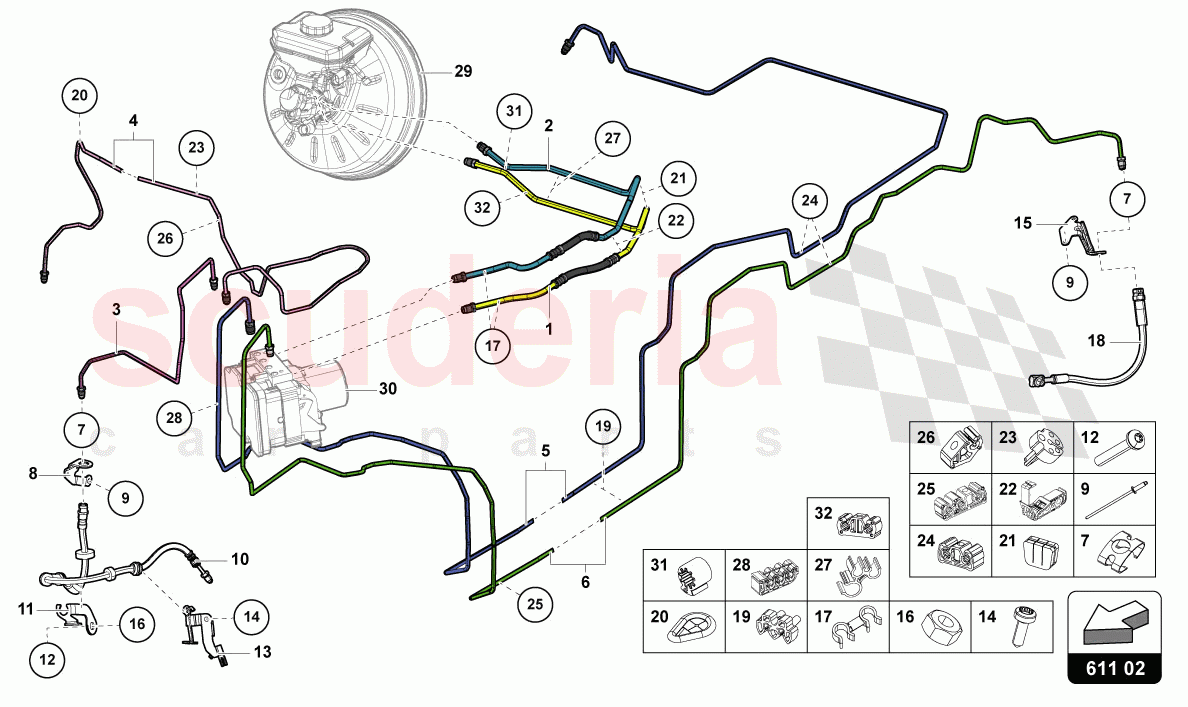 BRAKE PIPE of Lamborghini Lamborghini Urus S