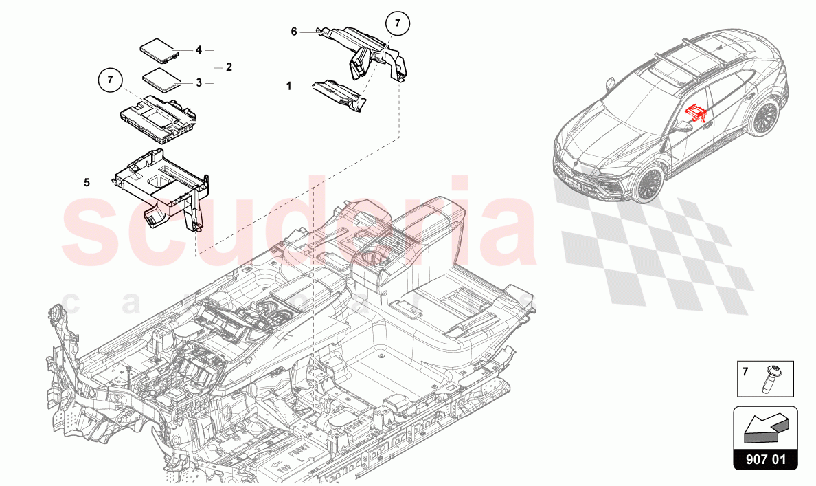DIAGNOSIS INTERFACE FOR DATA BUS (GATEWAY) of Lamborghini Lamborghini Urus S