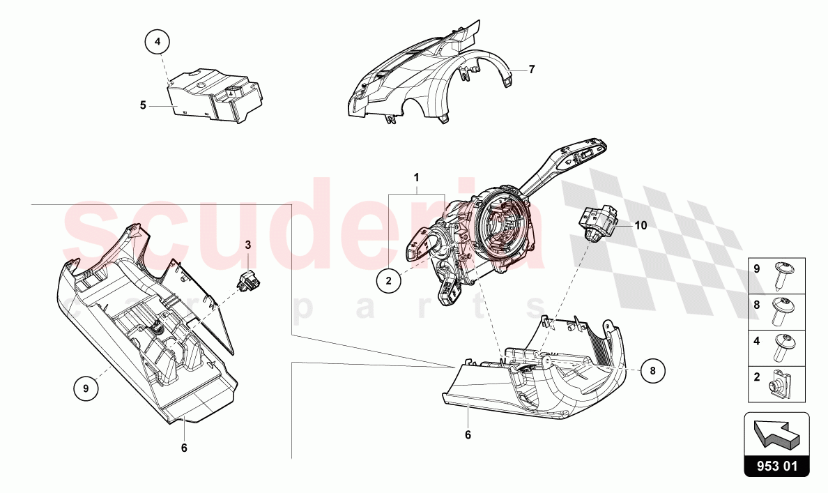 STEERING COL. COMBI SWITCH of Lamborghini Lamborghini Urus S