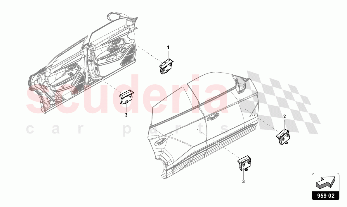 DOOR CONTROL UNIT of Lamborghini Lamborghini Urus S