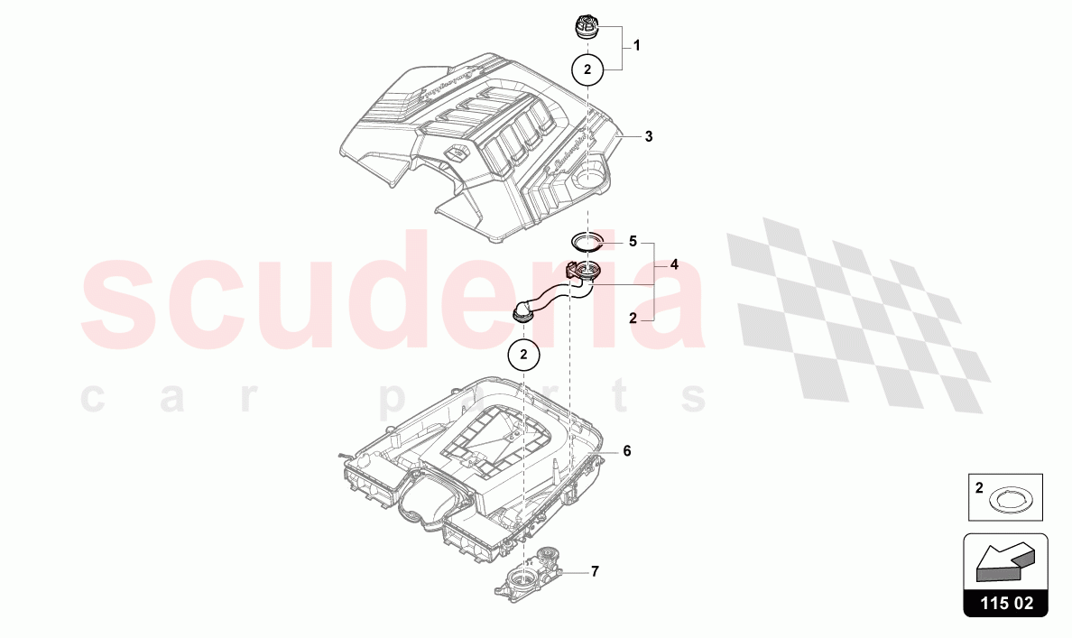 SEALING CAP of Lamborghini Lamborghini Urus (2019-2022)