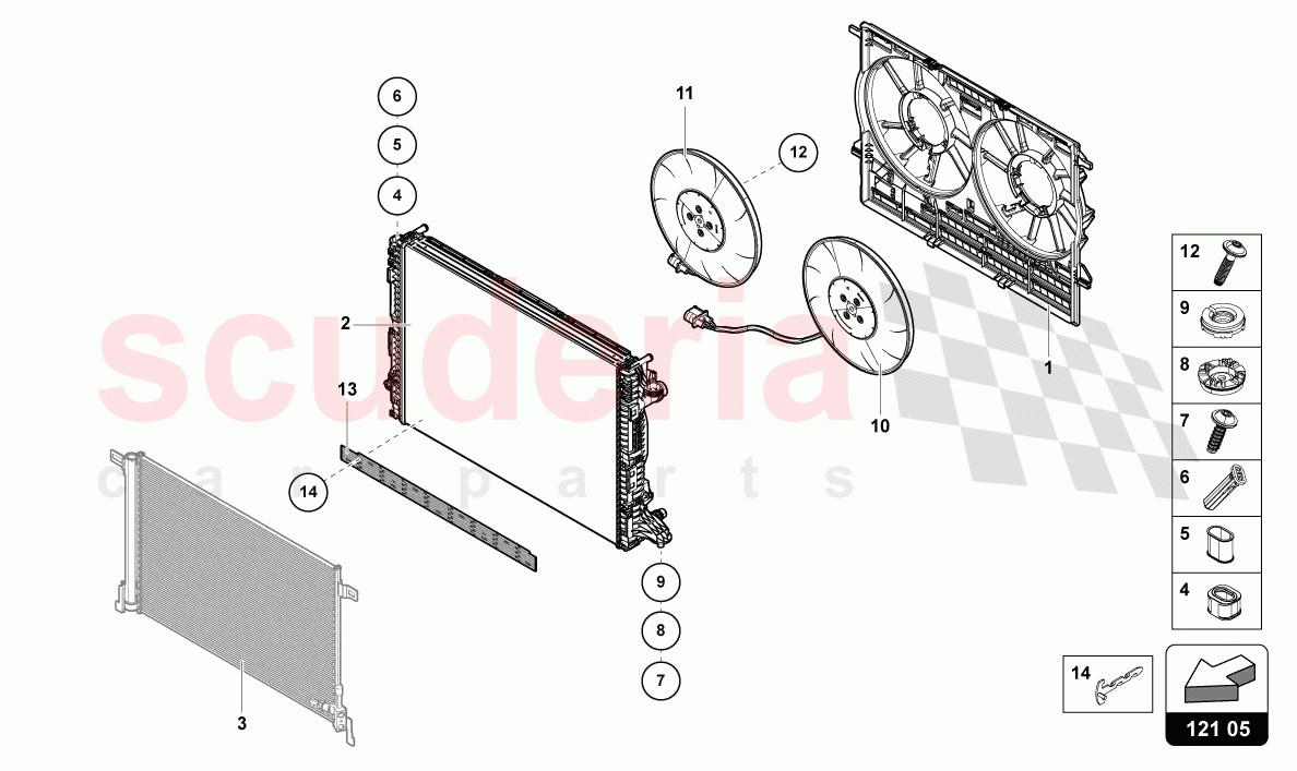 RADIATOR FAN of Lamborghini Lamborghini Urus (2019-2022)