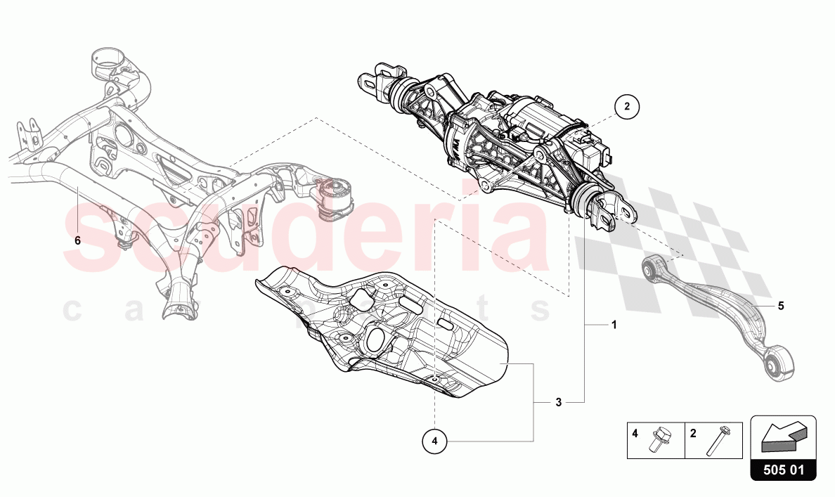 STEERING GEAR of Lamborghini Lamborghini Urus (2019-2022)