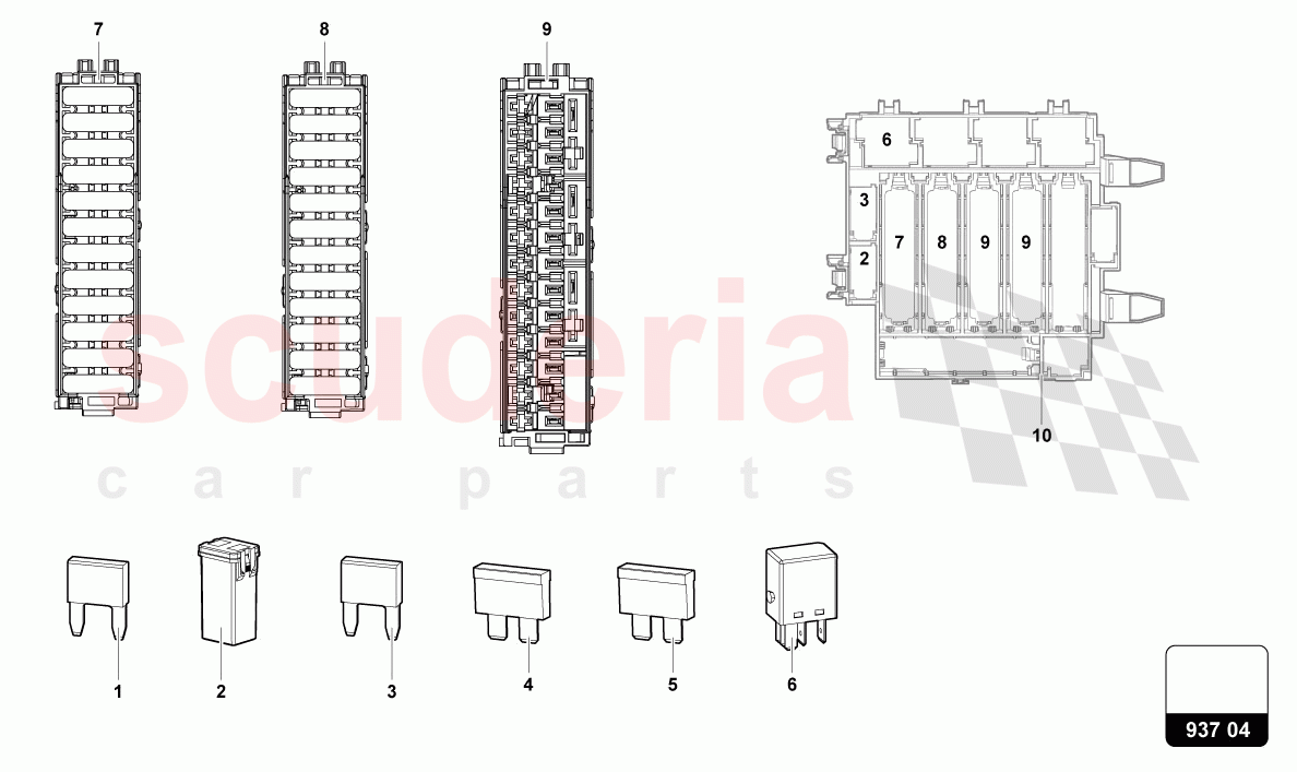 FUSES of Lamborghini Lamborghini Urus (2019-2022)
