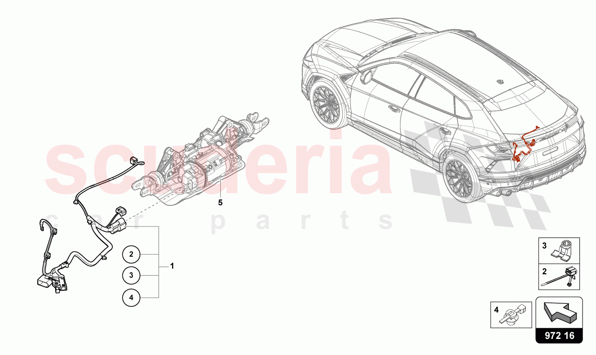 ADAPTER CABLE LOOM of Lamborghini Lamborghini Urus (2019-2022)