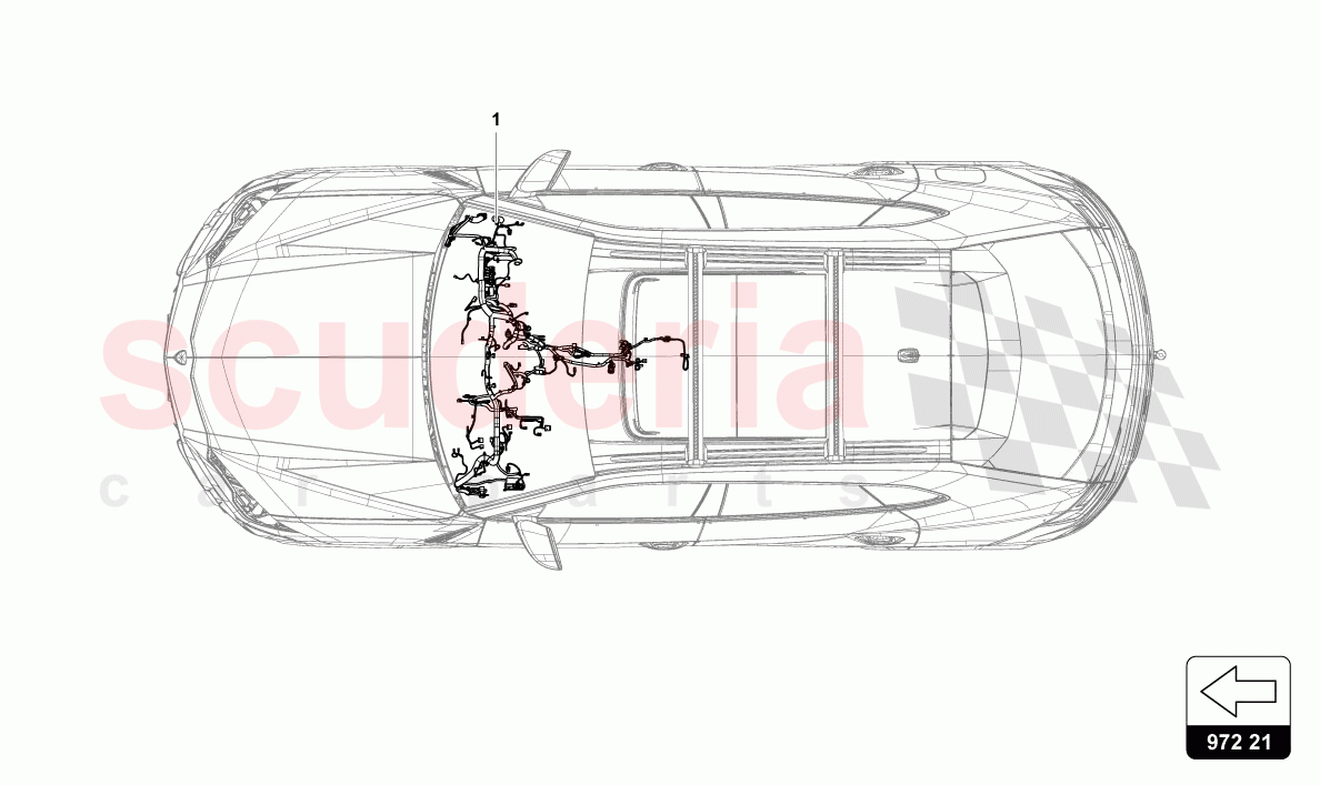 WIRING SET FOR DASH PANEL of Lamborghini Lamborghini Urus (2019-2022)