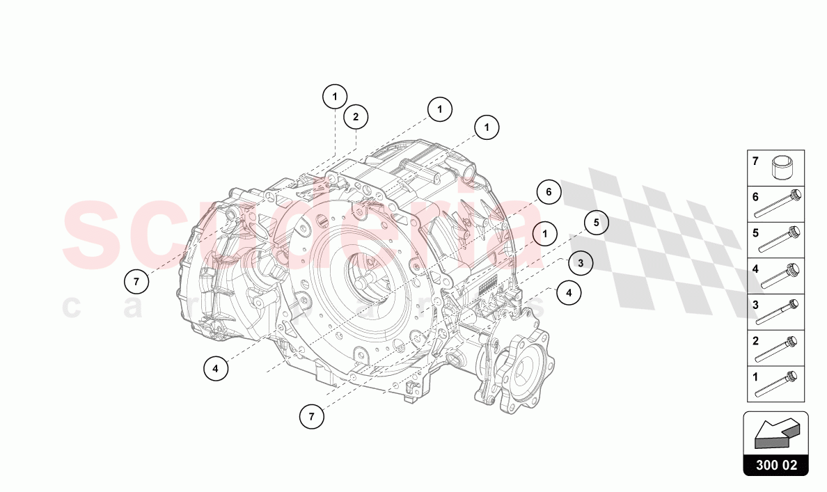 ASSEMBLY PARTS FOR ENGINE AND GEARBOX 4.0 LTR. of Lamborghini Lamborghini Urus Performante