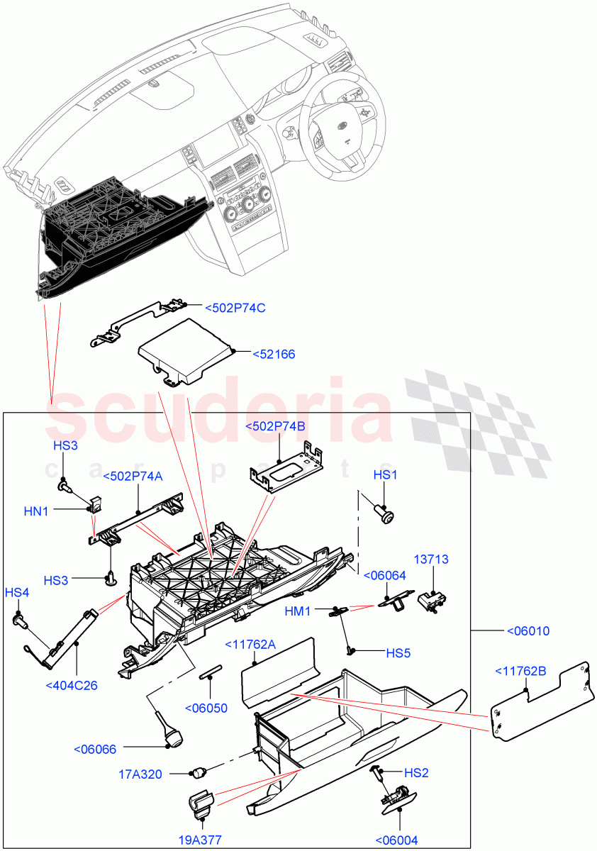 Land Rover Discovery Sport (2015+) [2.0 Turbo Petrol GTDI] Glove 
