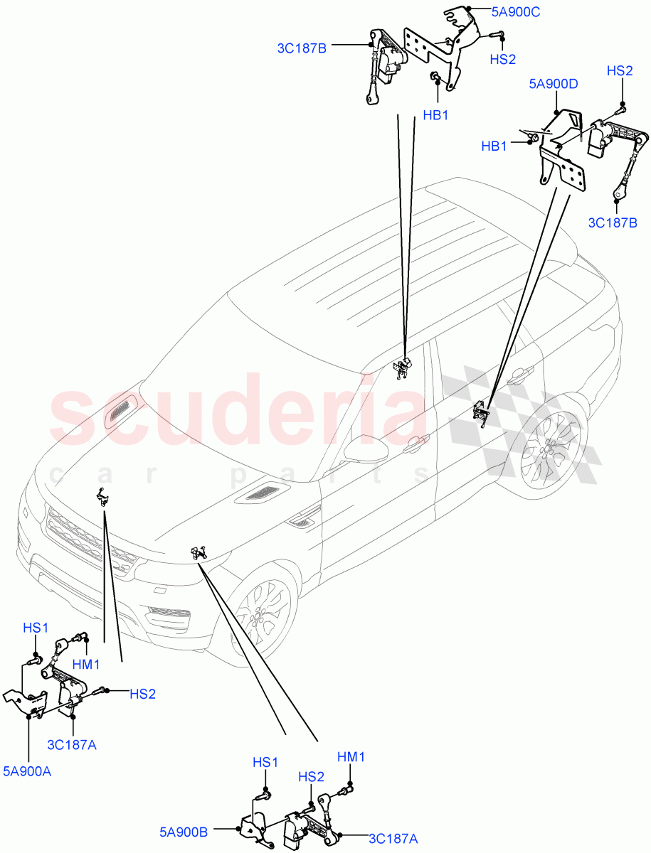 Air Suspension Controls/Electrics parts for Land Rover Range Rover