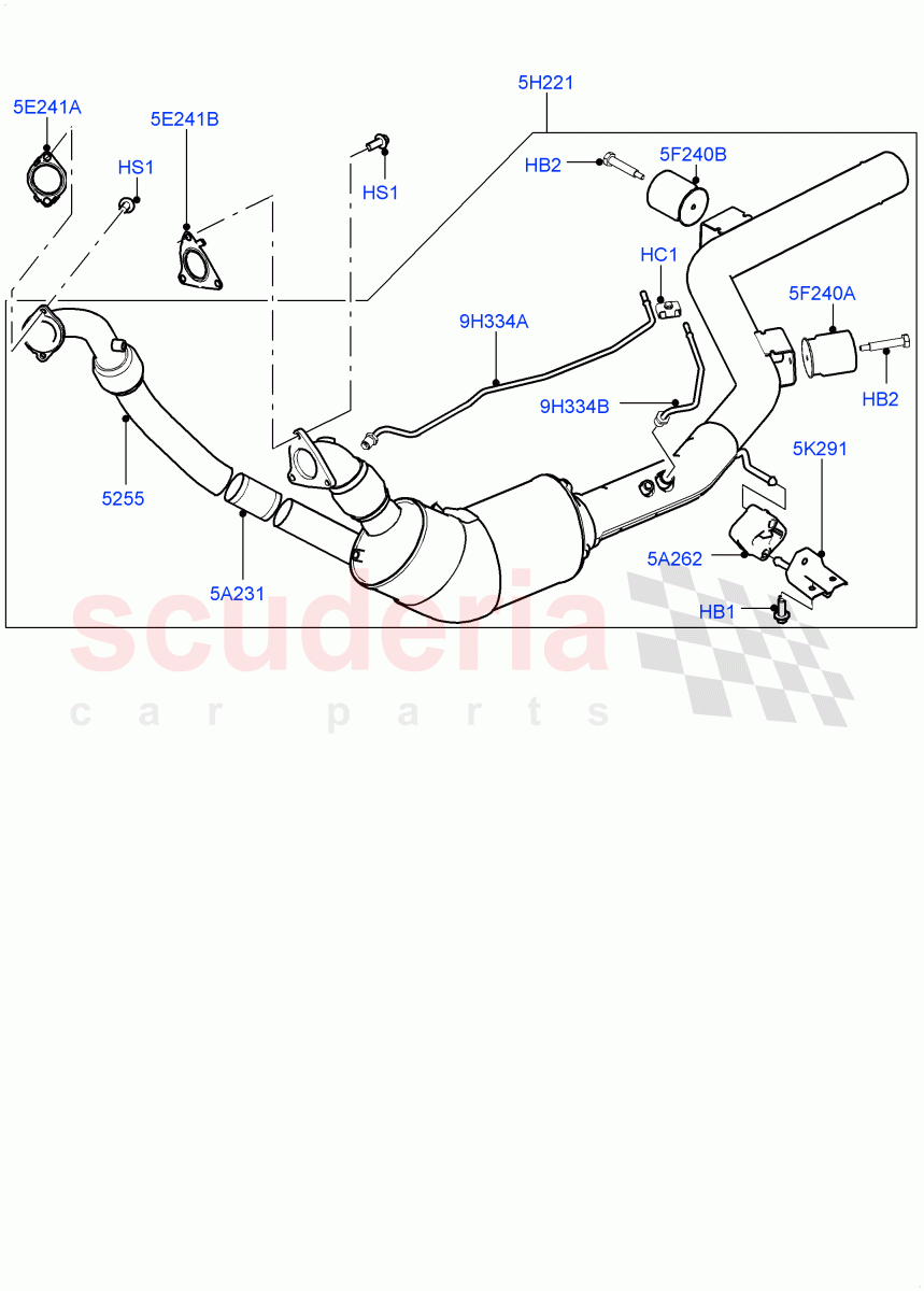 レンジローバー エクゾースト Front Exhaust System parts for Land Rover Range Rover (2012-2021