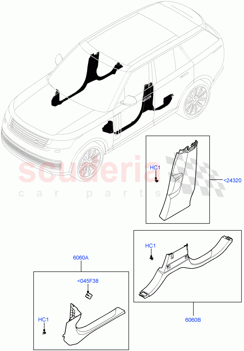 Land Rover Range Rover (2022+) [3.0 I6 Turbo Diesel AJ20D6] Side 