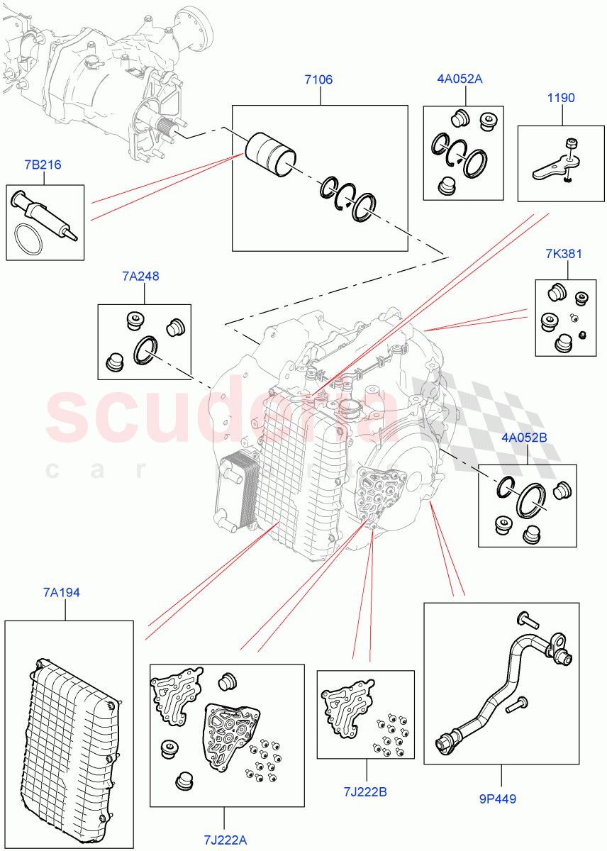 Transmission External Components (9 Speed Auto AWD, Itatiaia