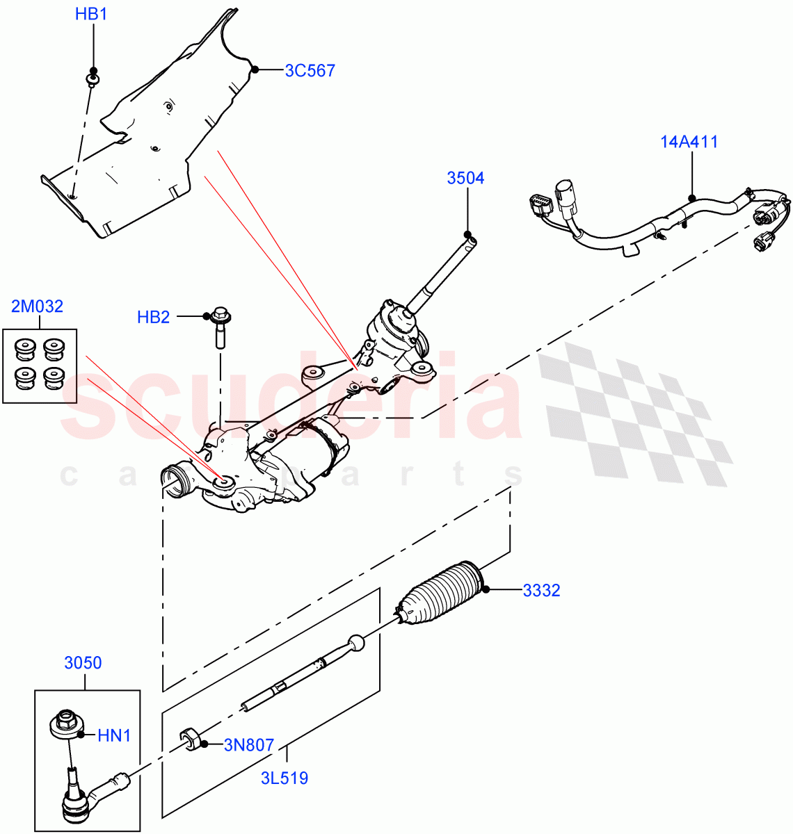 Steering Gear (Changsu (China)) ((V) Fromkg446857) parts for Land 