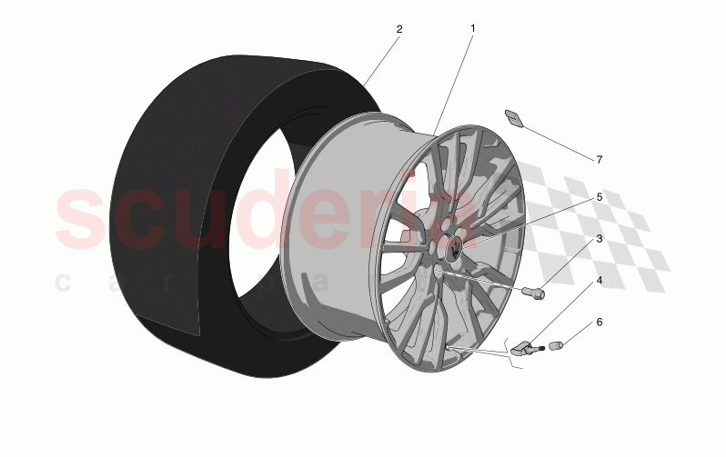 WHEELS AND TYRES of Maserati Maserati Grecale Trofeo Automatic 3.0 BT V6 530HP