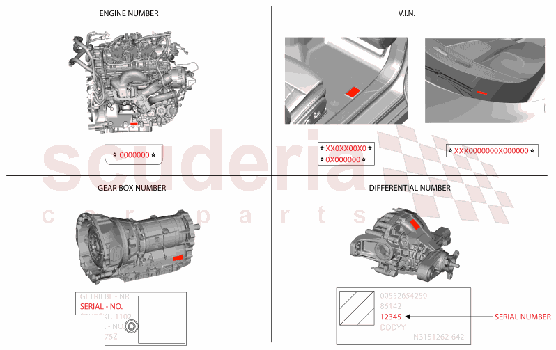 01.AC - 1 CAR IDENTIFICATION NUMBER of Maserati Maserati GranCabrio M189 TROFEO  AUTOMATIC 4WD 3.0 BT V6 550 HP