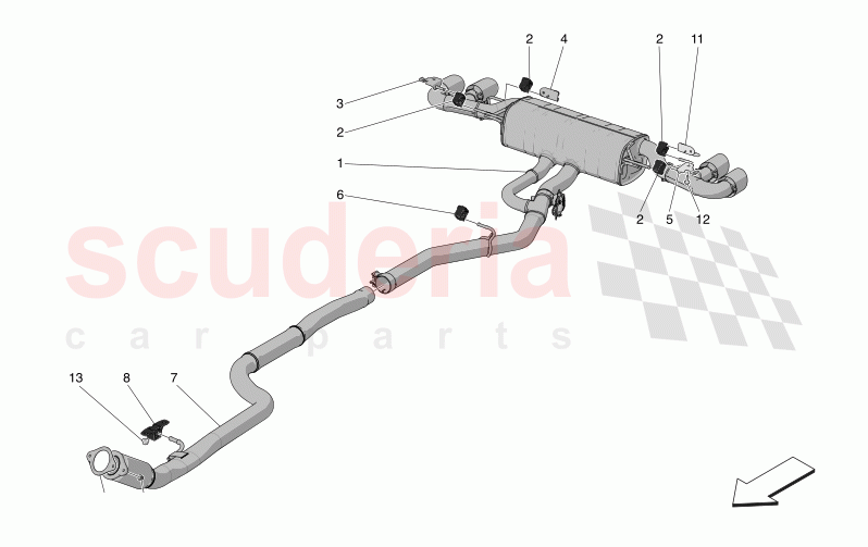SILENCERS of Maserati Maserati Grecale Modena Automatic 2.0 T4 4WD 330HP MHEV