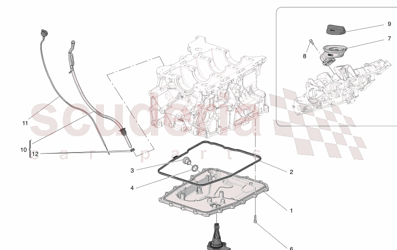 LUBRICATION SYSTEM: CIRCUIT AND COLLECTION of Maserati Maserati GranCabrio M189    AUTOMATIC 4WD 3.0 BT V6 490 HP