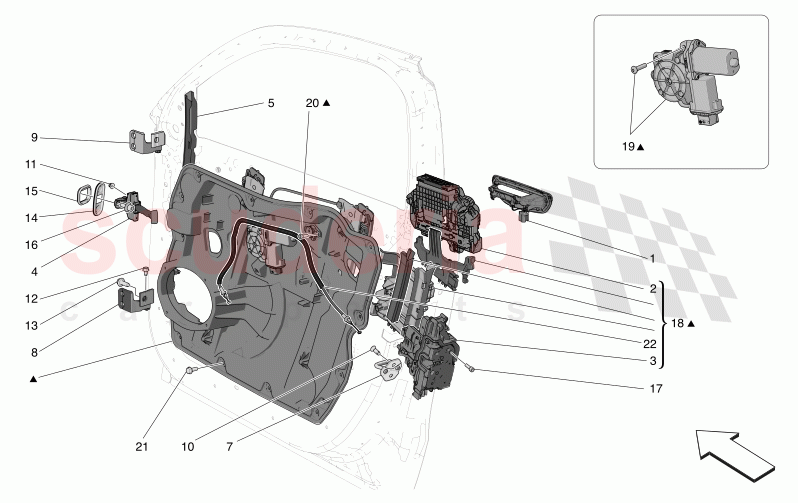 FRONT DOORS: MECHANISMS of Maserati Maserati Grecale Modena Automatic 2.0 T4 4WD 250HP MHEV