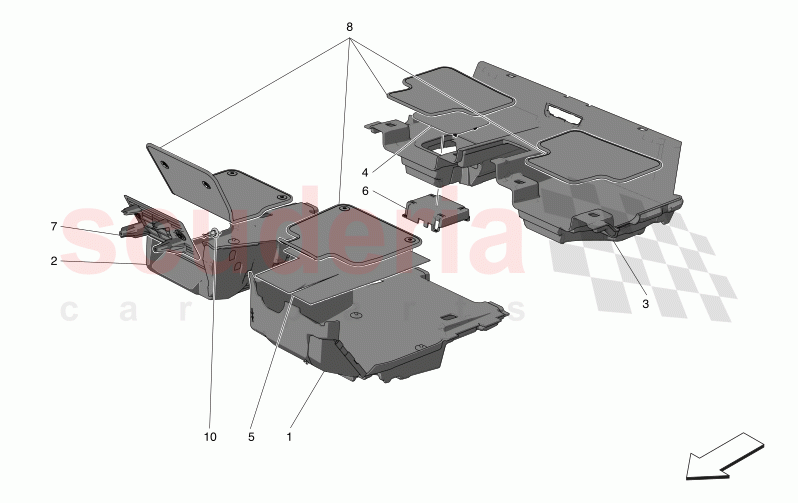 PASSENGER COMPARTMENT MATS of Maserati Maserati Grecale GT Automatic 2.0 T4 4WD 300HP MHEV