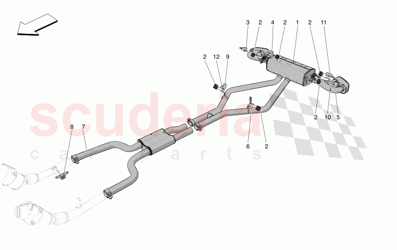 SILENCERS of Maserati Maserati Grecale Trofeo Automatic 3.0 BT V6 530HP