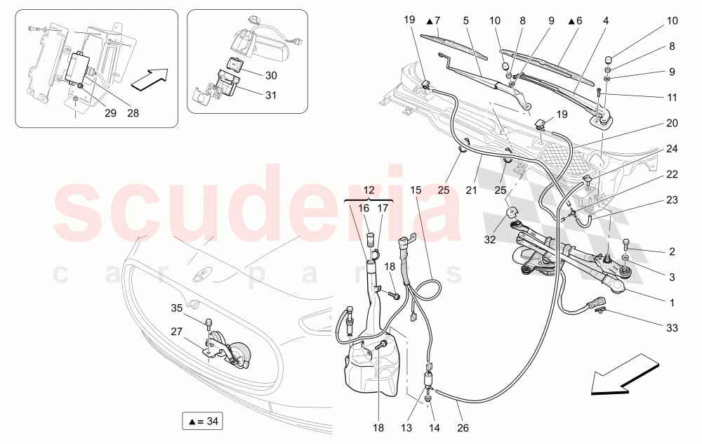 EXTERNAL VEHICLE DEVICES of Maserati Maserati GranCabrio (2013+)