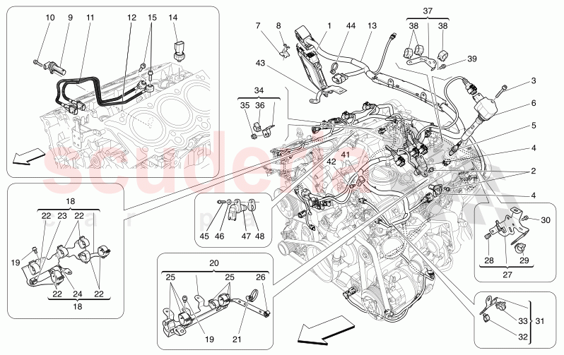 ELECTRONIC CONTROL: INJECTION AND ENGINE TIMING CONTROL of Maserati Maserati Levante Modena S Automatic 3.0 BT V6 4WD 430HP