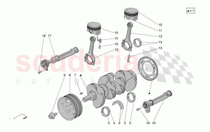 CRANK MECHANISM of Maserati Maserati Grecale Modena Automatic 2.0 T4 4WD 330HP MHEV