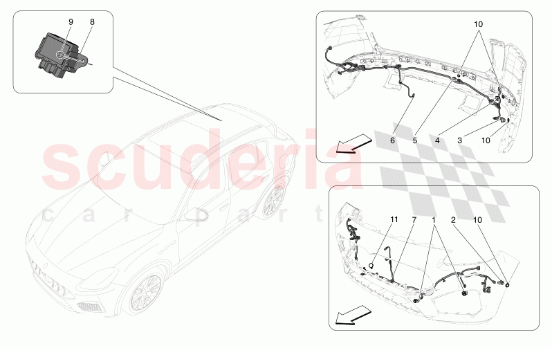 PARKING SENSORS of Maserati Maserati Grecale Modena Automatic 2.0 T4 4WD 330HP MHEV