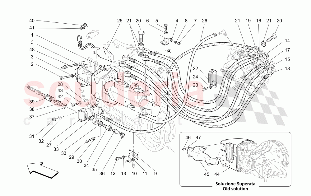 F1 CLUTCH HYDRAULIC CONTROL of Maserati Maserati GranSport Spyder (2005-2007)