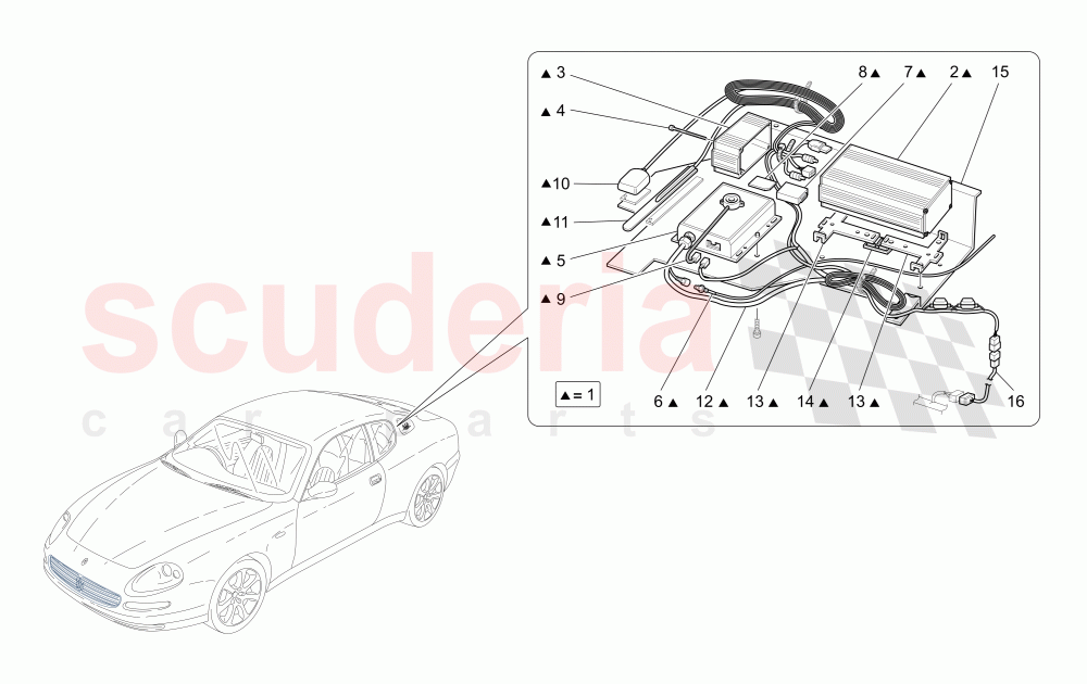 ALARM AND IMMOBILIZER SYSTEM of Maserati Maserati 4200 Coupe (2005-2007) GT