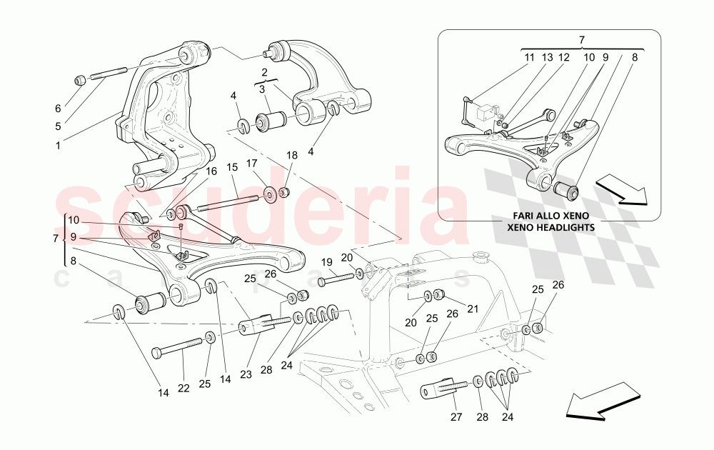 REAR SUSPENSION of Maserati Maserati 4200 Coupe (2005-2007) CC