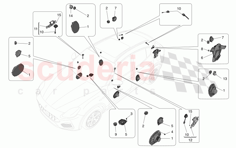 SOUND DIFFUSION SYSTEM of Maserati Maserati Grecale Modena Automatic 2.0 T4 4WD 250HP MHEV