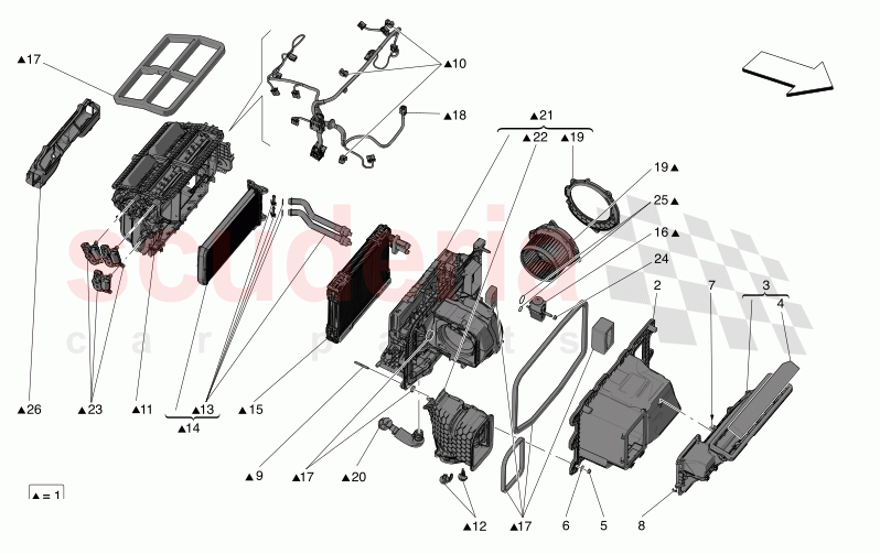 A/C UNIT: DASHBOARD DEVICES of Maserati Maserati MC20 Icona Automatic 3.0 BT V6 2WD 630HP