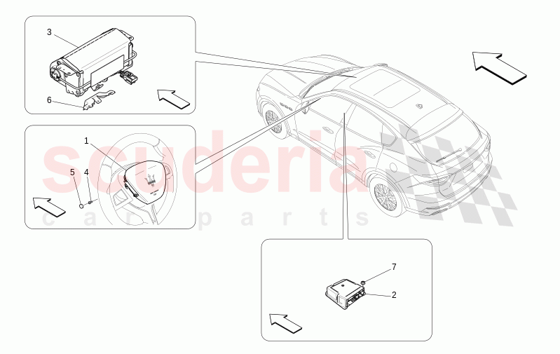 FRONT AIRBAG SYSTEM of Maserati Maserati Levante Modena S Automatic 3.0 BT V6 4WD 430HP