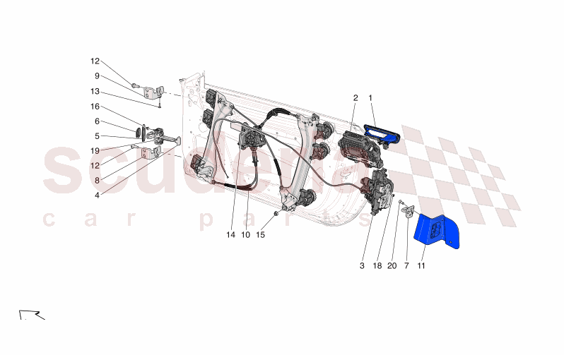 DOORS: MECHANISMS of Maserati Maserati GranCabrio M189    AUTOMATIC 4WD 3.0 BT V6 490 HP