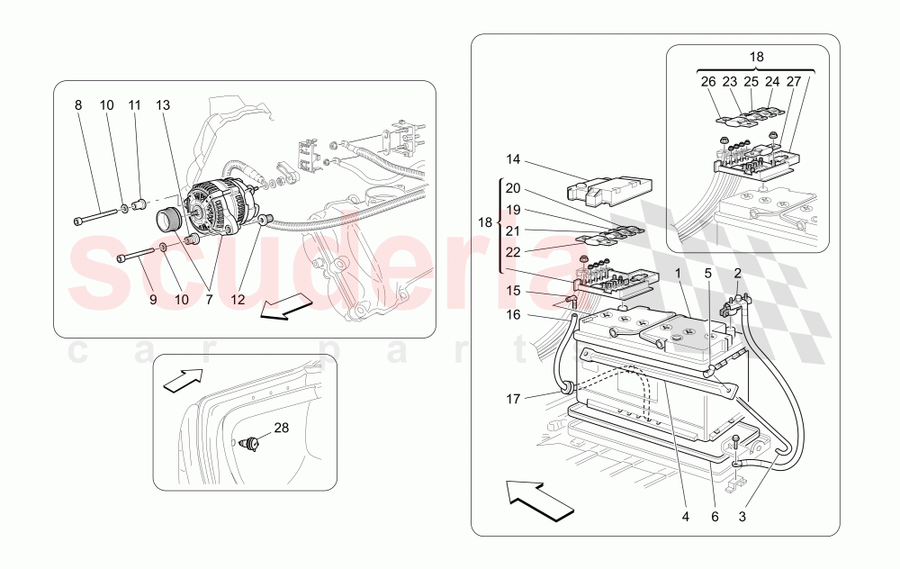 ENERGY GENERATION AND ACCUMULATION of Maserati Maserati Quattroporte (2009-2012) Sport GTS
