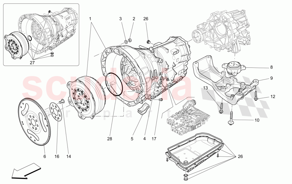 GEARBOX HOUSINGS of Maserati Maserati Levante (2017+) Diesel