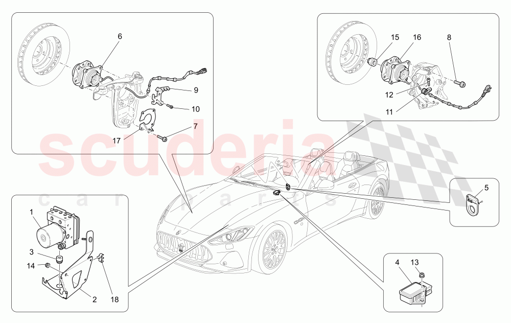BRAKING CONTROL SYSTEMS of Maserati Maserati GranCabrio (2016+) MC