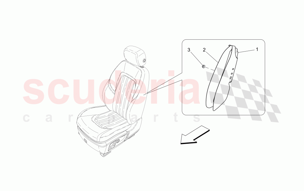 FRONT SIDE BAG SYSTEM of Maserati Maserati Quattroporte (2017+) S Q4